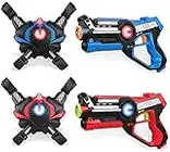 Jeux de Pistolet Laser, Pistolet Laser pour Enfants, Jouets Laser avec Pistolet et Gilet, Pistolets Laser de Combat Infrarouge Pistolet Laser pour Enfants de 3 4 5 6 7 8 Ans garçons