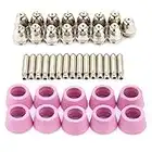 Hilitand 80pc Plasma Cutter Cutting Torch, Electrode Nozzles Tip Accessory Fit Torch Accessories for AG60 SG55