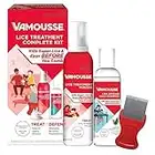 Vamousse Lice Treatment Complete Kit - Includes Lice Treatment Mousse, Daily Lice Shampoo & Steel Comb, Kills Super Lice & Eggs, No Harmful Chemicals, Suitable for Kids & Adults