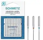 SCHMETZ Aiguilles pour machines à coudre | 10 Aiguilles Universal | 130/705 H | Grosseur d'aiguille 4x 70/10, 4x 80/12 et 2x 90/14 | utilisable sur toutes les machines à coudre familiales courantes