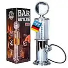 Retro Getränkespender im verchromten Nostalgie Design | Bar-Butler Zapfsäule mit Zapf-Schlauch für Party Getränke Dispenser Biertower Bierspender Zapfanlage Biersäule Schanksäule | Party Gadgets