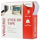 VELCRO Brand Cinta adhesiva 20mm x 10m Blanco