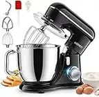 KICHOT Küchenmaschine Knetmaschine, 10-Gang Küchenmaschine, 4,5L Kuchenmixer, Rührmaschine mit Schneebesen, Knethaken, FlachrüHrer, Spritzschutz, Geeignet zum Backen, Kuchen, Kekse, Kneten