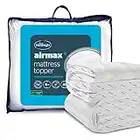 Silentnight Airmax Mattress Topper - Deep Thick Mattress Toppers Pad Breathable Cooling Soft Comfy Plump - Machine Washable Hypoallergenic Bed Toppers - Small Double, White, (Packaging may vary)