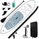 FunWater Tabla de Surf de pie Hinchable con Remo, (Sup), Completa con Accesorios, Remo Ajustable, Bomba, Mochila de Transporte, Bolsa Impermeable, 305 x 76 x 15 cm