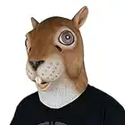 LarpGears Latex Squirrel Mask Full Head Animal Mask