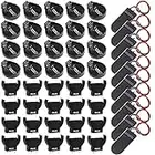 GTIWUNG 40PCS Support de Pile Bouton, Porte Pile CR2032 Holder, Supports de Batterie, Adaptateurs de Batterie Portables 3V CR2032 CR2025,Verticale & Plat, 10PCS 2 x 3V Porte-Piles avec Interrupteur