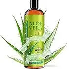 Seven Minerals Organic Aloe Vera Gel from freshly cut 100% Pure Aloe - Big 12oz - HighestQuality, Texas grown, Vegan, Unscented - For Face, Skin, Hair, Sunburn relief