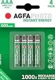 4 x AGFA AAA NiMh Cordless Telephone Rechargeable Batteries-Binatone, BT (inc Diverse, Studio, Graphite, etc–NOT SYNERGY), Doro, iDect, MagicBox, Panasonic, Philips, Siemens