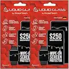 2 Pack Liquid Glass Screen Protector with $250 Screen Protection (each) for All Smartphones Tablets and Watches - Universal Fit