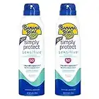 Banana Boat Mineral Enriched Sunscreen, Sensitive Skin, Broad Spectrum Spray, SPF 50, 6oz. - Twin Pack