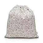 Feineli® Panier à linge imperméable (chatons) – 63 x 70 cm – Sac à linge avec dragonne et cordon de serrage – Sac à linge imperméable, idéal pour les paniers à linge et les poubelles à linge