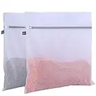 Kimmama Oversize Laundry Bags Mesh Wash Bags,Large Honeycomb Mesh Delicates Bag for Washing Machine,Jumbo Mesh Laundry Bag for Washing Delicates,Big Clothes,Sweater,Bed Sheet,Bedcover,Blanket,Curtain,Stuffed Animal Toys,Household,Pack of 2