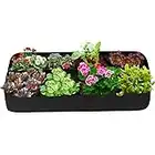 Fabric Raised Garden Bed - 135-Gallon Smart Planting Container Grow Bag Planter Pot for Plants, Flowers Vegetables (8 Grids)