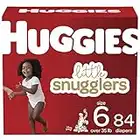 Diapers Size 6 - Huggies Little Snugglers Disposable Baby Diapers, 84ct, Mega Colossal Pack