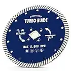 7" Diamond Turbo Blade 7 inch Cutting Granite Blade for Porcelain Tile Granite Marble ((7")