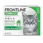 FRONTLINE Combo, 6 Pipette, Antiparassitario per Gatti, Gattini e Furetti di Lunga Durata, Protegge da Pulci, Zecche, Uova, Larve e Anche la Casa, Antipulci In Confezione da 6 Pipette da 0.5 ml