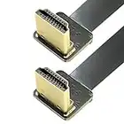 CY CYFPV Dual 90 gradi angolato HDMI tipo A da maschio a maschio HDTV FPC cavo piatto 20 cm per FPV HDTV Multicopter fotografia aerea