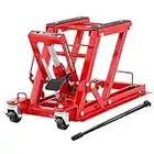 Torin BIG RED JACKS Hydraulic Powersports Lift Jack (Motorcycle, ATV, UTV, Snowmobile): 3/4 Ton (1,500 lb) Capacity, Red