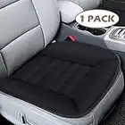 MYFAMIREA Car Seat Cushion Pad Comfort Seat Protector for Car Driver Seat Office Chair Home Use Memory Foam Seat Cushion with Non Slip Bottom (Black)