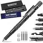 Gifts for Men Boyfriend Dad Husband Son, 10-in-1 Tactical Pen Aluminum Alloy Multitool Pen Survival Gear, Cool Gadgets for Christmas Stocking Stuffers Fathers' Day Anniversary Birthday