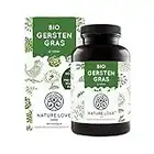 NATURE LOVE® Bio Gerstengras - 1500mg je Tagesdosis - aus deutschem Anbau - 180 Kapseln - Hochdosiert, laborgeprüft, zertifiziert Bio, in Deutschland produziert