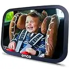 Onco Baby Car Mirror Rear-facing - Platinum Award Winning Car Mirror Baby Rear Facing Seat, Baby Essentials for Newborn, 100% Shatterproof Baby Mirror for Car, 360 degree Car Seat Mirror Rear Facing Infant