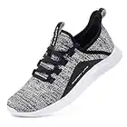 ALEADER Women's Energycloud Slip On Tennis Shoes Non Slip Athletic Sport Running Walking Shoes Black Gray Size 8.5 US