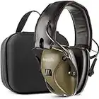 awesafe Electronic Ear Defenders Ear Protection for Adults Shooting Hearing Protection Safety Earmuffs with Hard Storage Case, NRR 24dB