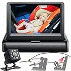 Baby Car Mirror, 1080P Car Baby Camera Monitor, Safety Car Back Seat Camera with 4.3'' HD, Wide Crystal Clear View, Night Vision, Not Need to Turn Around, Observe The Baby's Every Move at Any Time