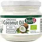 BIOASIA Bio Kokosöl, kaltgepresst, naturbelassen ohne Zusatzstoffe, veganes Fett zum Kochen, Braten und Backen, auch als Naturkosmetik verwendbar, 100 % Bio, 250 ml