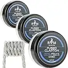 Bobinas de Clapton fundidas preconstruidas 0.45Ω A1 30 piezas para tanques RDA RBA RDTA - Accesorios de Vaping de Bobina Preconstruida - Bañera de plástico (30 piezas fundidas Clapton)