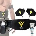 VEOFIT Ab Toning Belt EMS Electrical Muscle Stimulator Trainer: slims, tones and strengthens Abs, Arms, Thighs and Glutes muscles, Men & Women, Fitness Guide and Bag included