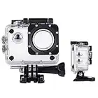 ASOCEA Action Camera Waterproof Case Underwater Dive Housing Protective Case Compatible with AKASO  EK7000/SJCAM SJ4000/Apexcam/Jadfezy Action Camera 1080P