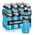 Powerade Mountain Blast Sport Drink – 12 Bottiglie da 500 ml, Bevanda Isotonica, Bottiglia Ergonomica in PET 100% Riciclabile con Tappo Sport, Soluzione di Carboidrati e Elettroliti