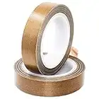 PTFE Teflon Tape Self Adhesive High Temperature + 260 ℃ Low Friction for Vacuum Hand and Impulse Sealers 13mm x 10m 2 Rolls