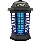 GOOTOP Bug Zapper Outdoor Electric, Mosquito Zapper, Fly Traps, Fly Zapper, Mosquito Killer, 3 Prong Plug, 90-130V, ABS Plastic Outer (Black)