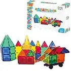 Mag-Shape Magnetic Building Blocks - 65 Piece Set - Kids Magnetic Tiles - 3D Magnets for Boys and Girls - Educational Stacking Toy