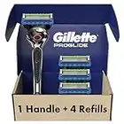 Gillette Fusion ProGlide Razors, Men 1 Gillette Razor, 4 Razor Blade Refills, Shields Against Skin Irritation