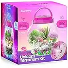 Light-Up Unicorn Terrarium Kit for Kids - Kids Birthday Gifts for Kids - Best Unicorn Toys & Activities Kits Presents - Arts & Crafts Stuff for Little Girls & Boys Age 4 5 6 7 8-12 Year Old Girl Gift