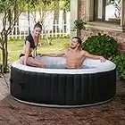 CO-Z Vasca Idromassaggio Gonfiabile 180cm Spa Riscaldata per 4 Persone 800L Vasca da Bagno da Esterno Portatile con Pompa d'Aria con 130 Getti Massaggianti e Riscaldatore per Giardino