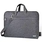 Voova Laptop Bag 17 17.3 inch Waterproof Laptop Sleeve Case with Shoulder Straps & Handle, Slim Computer Cover Briefcase Compatible with MacBook/HP/Samsung/Acer/Asus/Dell Notebook, (Grey)