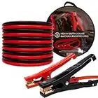 72HRS 6-Gauge Jumper Cables, Booster Cable, 12 Feet Jumper Battery Cables for Roadside Emergencies