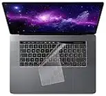 MyGadget Funda Teclado EU para Apple MacBook 12 Pulgadas 2015-2017 / Pro 13 & 15" del 2016 al 2020 - Protector Silicona - Keyboard Skin - Claro