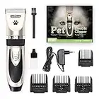 Nobleza Tondeuse Chien Professionnel Poil Long Epais Animal Silencieux Rechargeable Electrique Tondeuse pour Chien et Chat Dog Clipper Kit