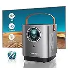 TOPTRO Mini Projector,5G WiFi Bluetooth Projector,12000 Lumens,1080P Supported,Home Theater Projector with Touch Screen Buttons,Portable Projector Compatible with iOS/Android/TV Stick/HDMI/USB/PS5