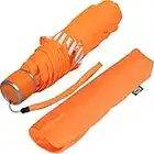 iX-brella Mini parapluie Safety Reflex extra léger, orange fluo, 95 cm