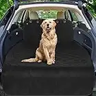 Active Pets Cotton SUV Cargo Liner for Dogs, Durable Non Slip Vehicle Seat Cover, Protects Against Dirt & Fur, Pet Cargo Liner for SUV & Trucks, Large Size Trunk Cover for Dogs Universal Fit - Black