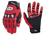 Seibertron Dirtpaw Silicone Antidérapant Cyclisme Vélo Motocross Course BMX MX ATV VTT Gants Plein-Doigt de Moto Femmes Homme Écran Tactile pour Smartphone GPS Enfants Et Adolescents Red XS