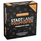 DENKRIESEN - Stadt Land VOLLPFOSTEN - Das Kartenspiel - Classic Edition | Geschenkidee | Stadt Land Fluss | Kartenspiel | Familienspiel | Geburtstagsgeschenk | Reisespiel